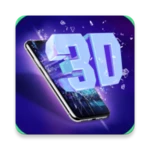 3d wallpaper live parallax android application logo